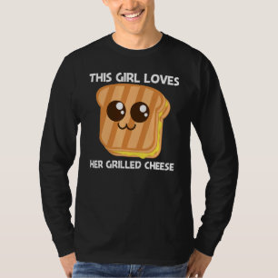 Cute Grilled Cheese For Girls Kids Toast Bread 1 T-Shirt