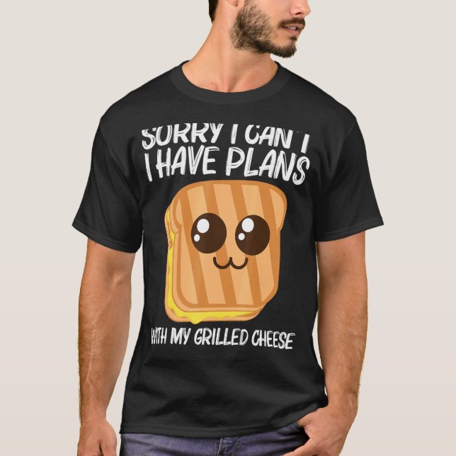 Cute Grilled Cheese For Men Women Toast Bread 2 T-Shirt (Front)