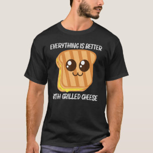 Cute Grilled Cheese For Men Women Toast Bread T-Shirt