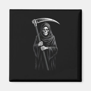 Cute Grim Reaper Spooky Grave Candy Digger Monster Magnet