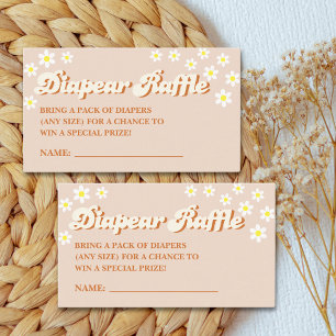 Cute & Groovy Baby Shower Retro Enclosure Card