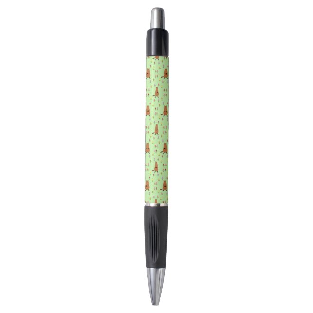 Cute Groundhog and Tulip Flowers Patterned (Front Vertical)
