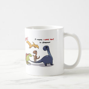 Cute Group of Dinosaurs Rawr Means We love you :) Coffee Mug