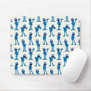 Cute Grover Pattern Mouse Pad