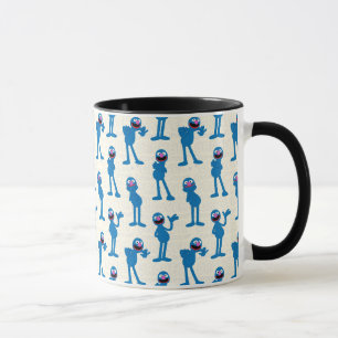 Cute Grover Pattern Mug