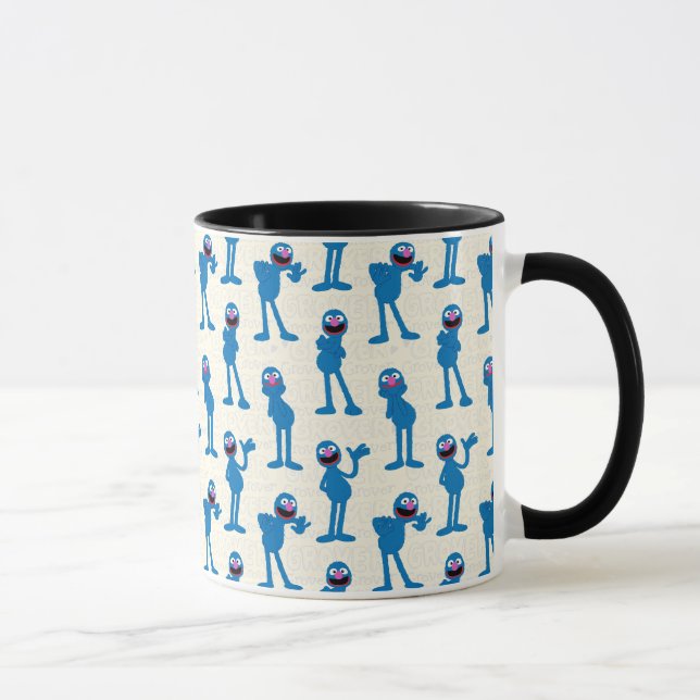 Cute Grover Pattern Mug (Right)
