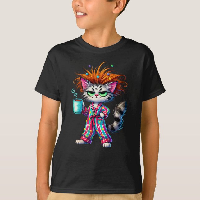Cute Grumpy Cat  T-Shirt (Front)