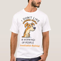 Cute Grumpy Jack Russell Funny Morning People Dog 