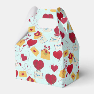 Cute Grungy Pretty Valentine’s Airmail Love Letter Favour Box