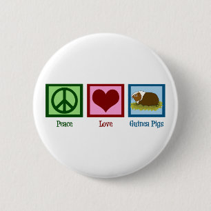 Cute Guinea Pig 6 Cm Round Badge