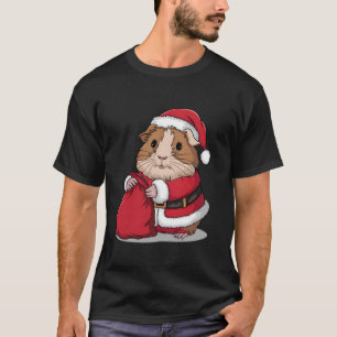 Cute Guinea Pig Christmas Santa Claus Guinea Pigs T-Shirt