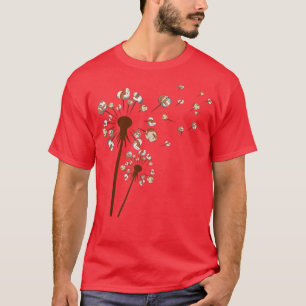 Cute Guinea Pig Dandelion Flower Funny Animal Love T-Shirt