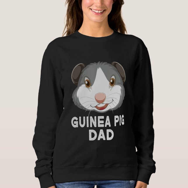 Cute Guinea Pig Design For Dad Men Cavy Guinea Pig Sweatshirt (Front)