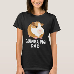 Cute Guinea Pig Design For Dad Men Cavy Guinea Pig T-Shirt
