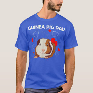 Cute Guinea Pig Design For Dad Men Guinea Pig Rode T-Shirt