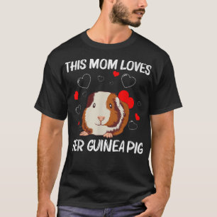 Cute Guinea Pig Design For Mum Women Guinea Pig Ro T-Shirt