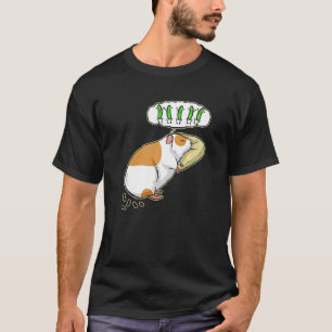 Cute Guinea Pig Dreaming About Food   Guinea Pig T-Shirt