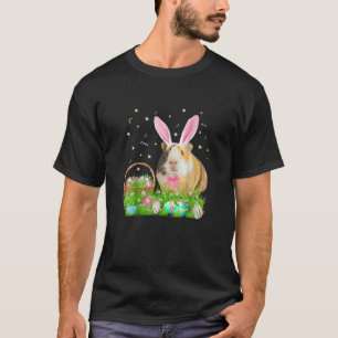 Cute Guinea Pig Easter Day Bunny Eggs Easter Costu T-Shirt