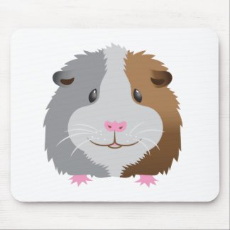 cute guinea pig face mouse pad