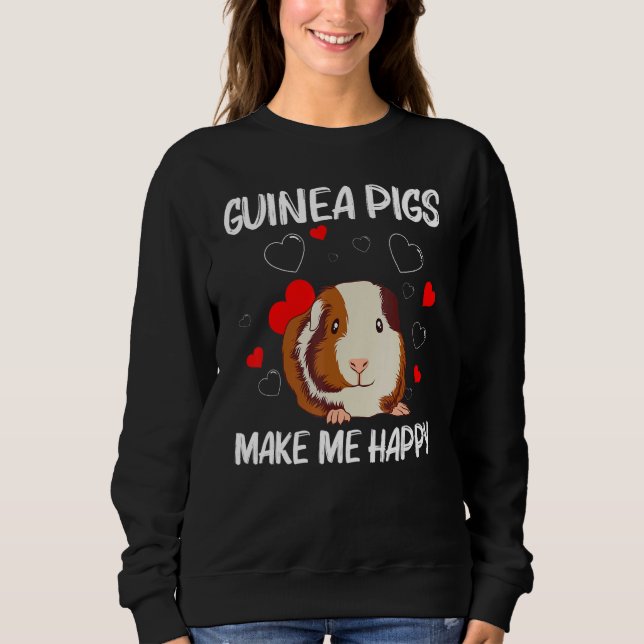 Cute Guinea Pig For Men Women Guinea Pig Rodent Sweatshirt (Front)