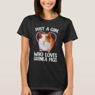 Cute Guinea Pig For Women Girls Hamster Pet Guinea T-Shirt