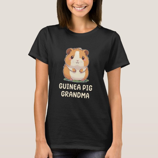 Cute Guinea Pig Grandma Grandmother Nana  1 T-Shirt (Front)