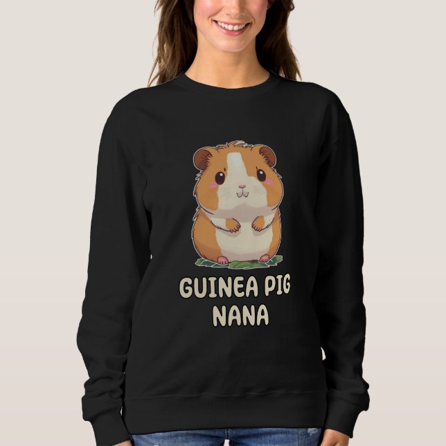 Cute Guinea Pig Grandma Grandmother Nana Sweatshirt (Front)