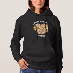 Cute Guinea Pig Heart Furry Potato 4 Hoodie