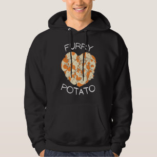 Cute Guinea Pig Heart Furry Potato 6 Hoodie