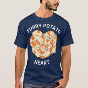 Cute Guinea Pig Heart Furry Potato Lover762 T-Shirt