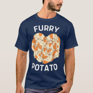 Cute Guinea Pig Heart Furry Potato Lover 106 T-Shirt