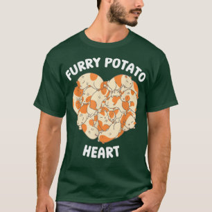 Cute Guinea Pig Heart Furry Potato Lover 749 T-Shirt
