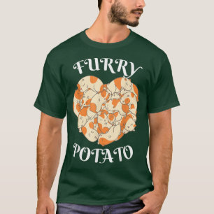 Cute Guinea Pig Heart Furry Potato Lover  T-Shirt