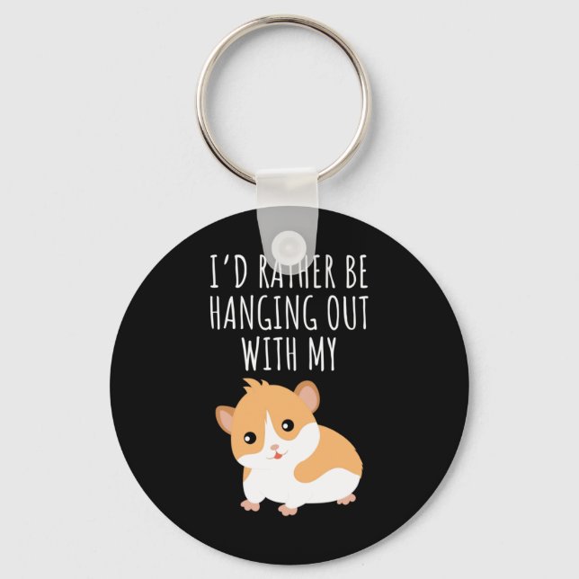 Cute Guinea Pig Key Ring (Front)