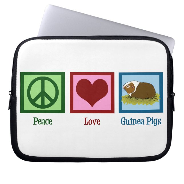 Cute Guinea Pig Laptop Sleeve (Front)