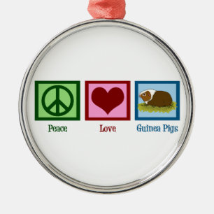 Cute Guinea Pig Metal Tree Decoration