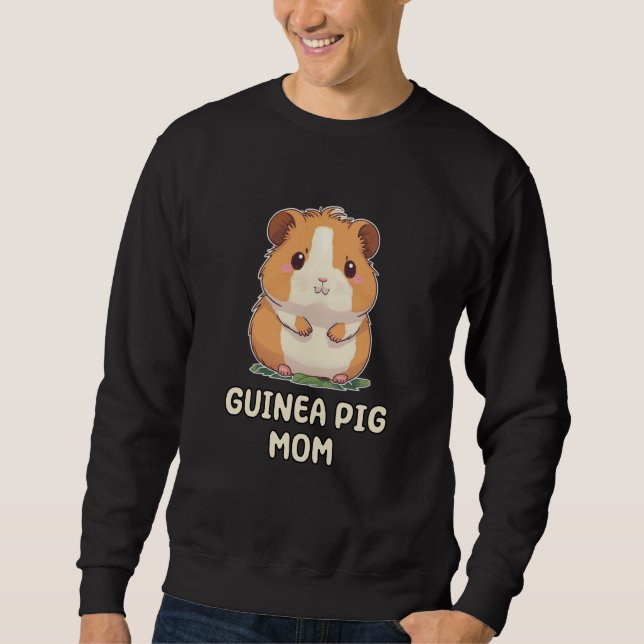 Cute Guinea Pig Mom Mother Parent Sweatshirt (Front)