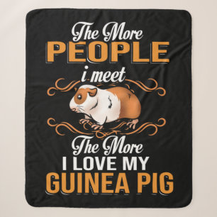 Cute Guinea Pig Mom Sherpa Blanket