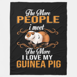 Cute Guinea Pig Mum Fleece Blanket
