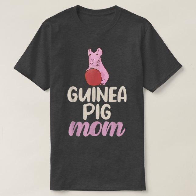 Cute Guinea Pig Mum  T-Shirt (Design Front)
