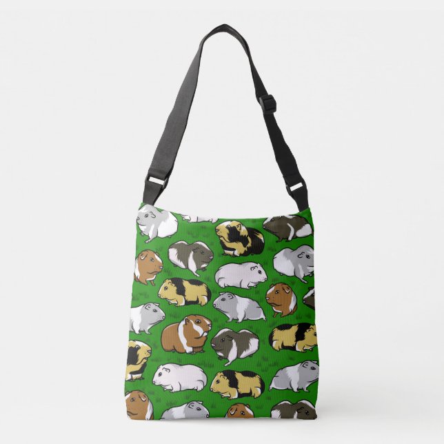 Cute guinea pig pattern crossbody bag (Front)