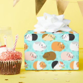 Cute Guinea Pig Pattern Wrapping Paper