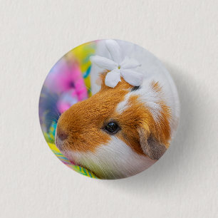Cute Guinea Pig Pet 3 Cm Round Badge