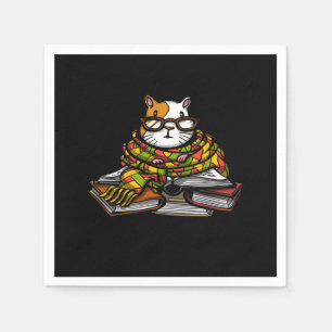 Cute Guinea Pig Read Book   Cute Pet Lover Napkin