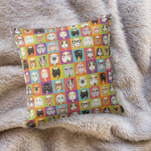 Cute Guinea Pig Throw Pillow