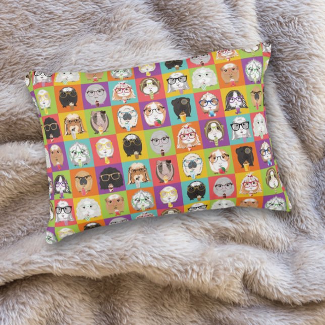 Cute Guinea Pig Throw Pillow (Creator Uploaded)