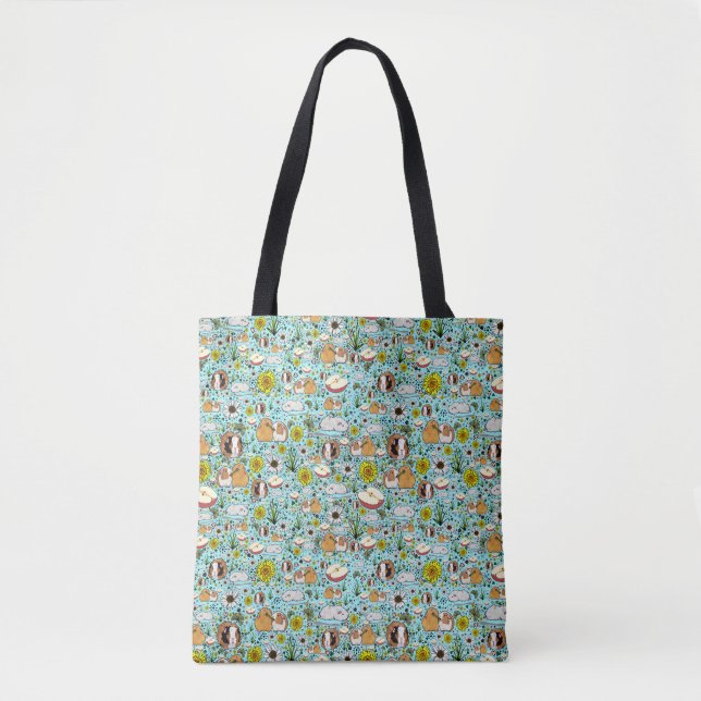 Cute Guinea Pig Tote Bag (Front)