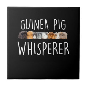 Cute Guinea Pig Whisperer Animal Lover Gift Ceramic Tile