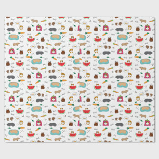 Cute Guinea Pigs Cavy Pets Wrapping Paper