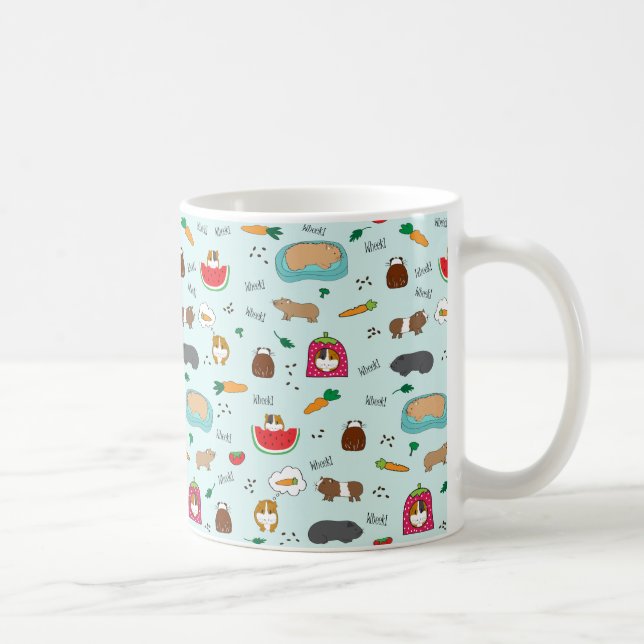 Cute Guinea Pigs Coffee Mug (Right)